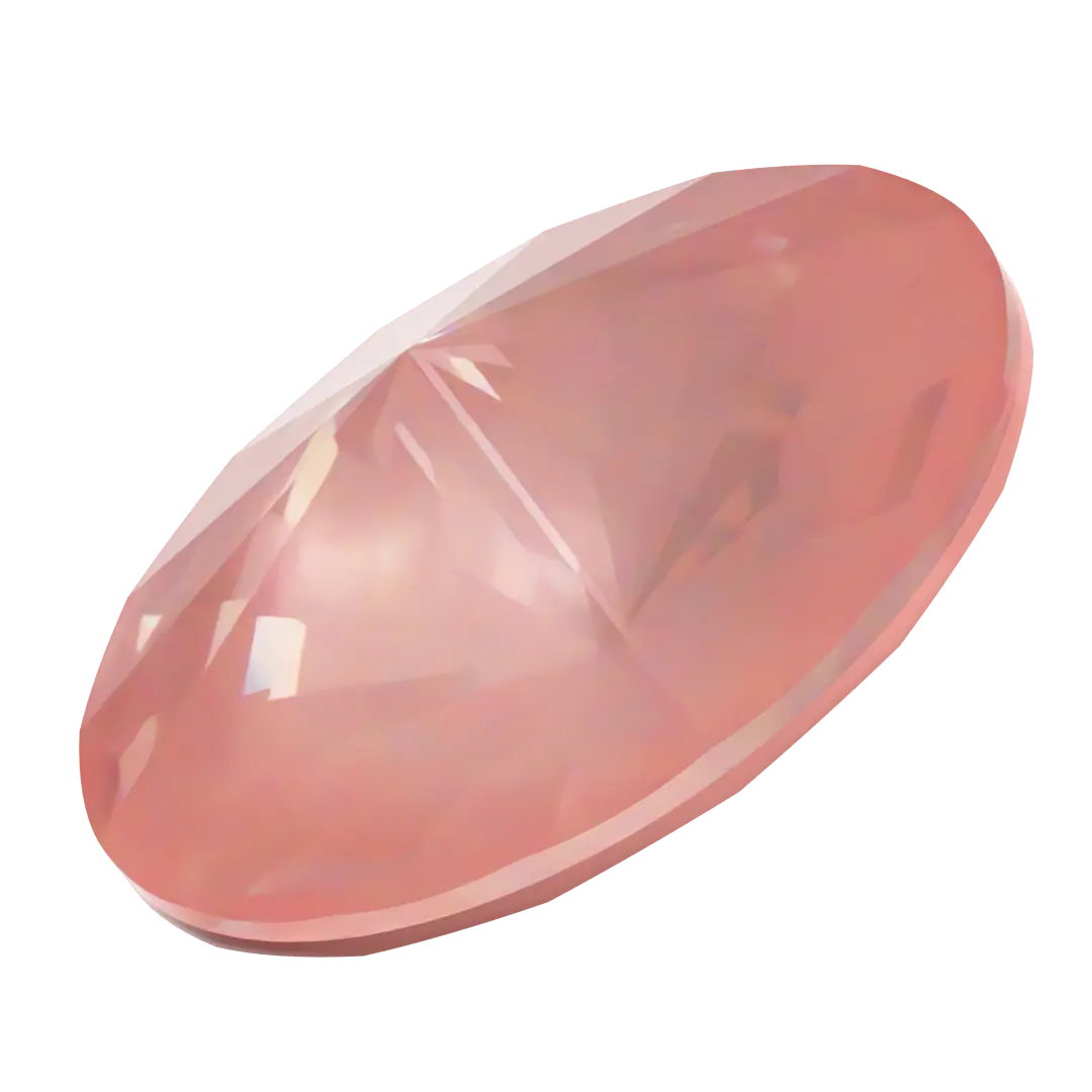 Serinity Chatons Round Stones Rivoli (1122) Crystal Flamingo Ignite UNFOILED - Bluestreak Crystals