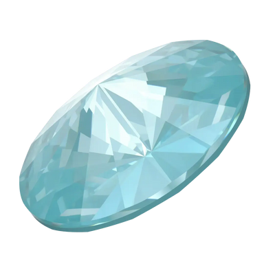 Serinity Chatons Round Stones Rivoli (1122) Crystal Paradise Blue Lux - Bluestreak Crystals