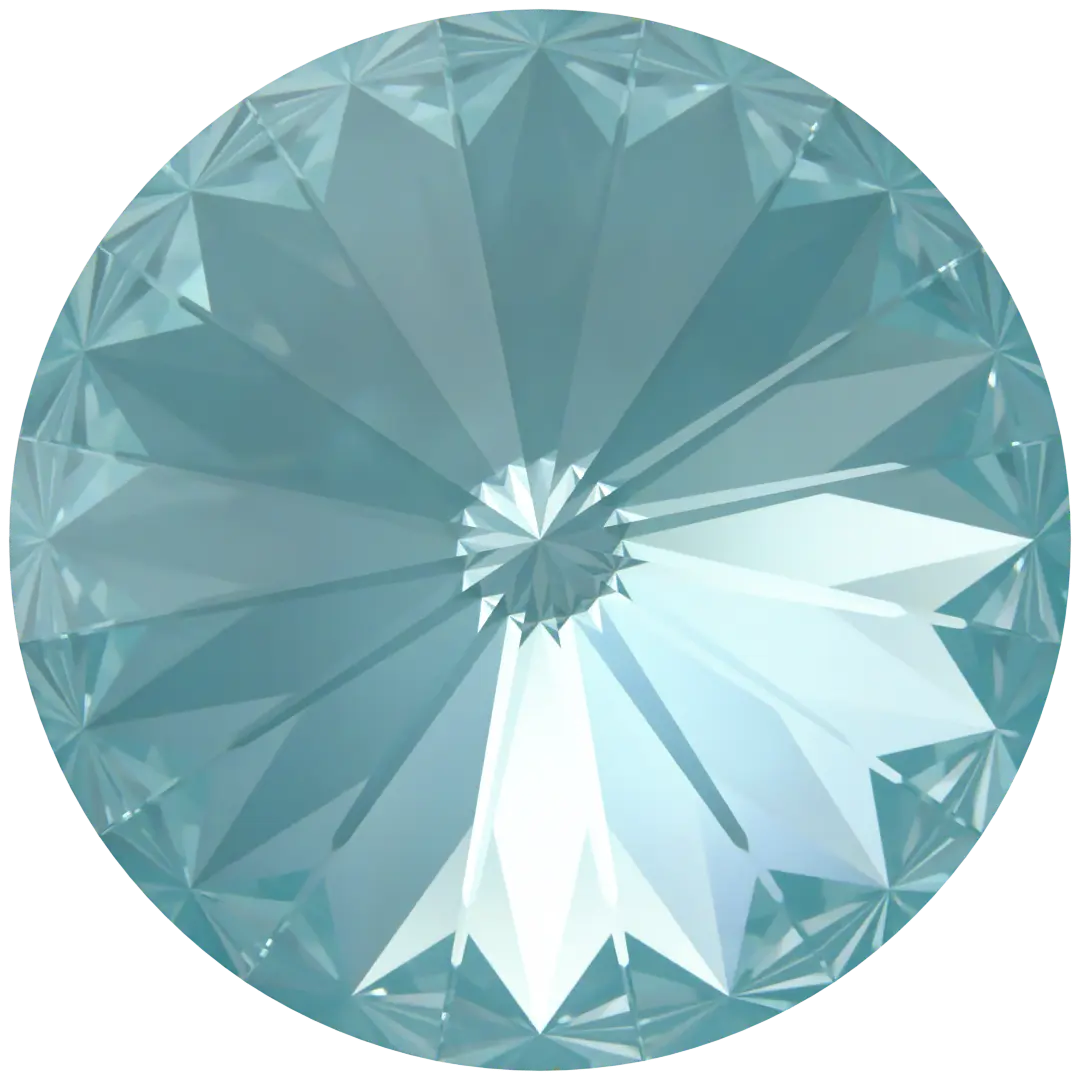 Serinity Chatons Round Stones Rivoli (1122) Crystal Paradise Blue Lux - Bluestreak Crystals