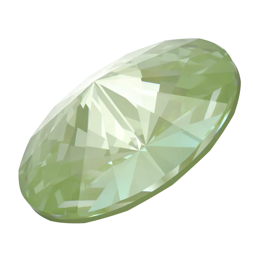 Serinity Chatons Round Stones Rivoli (1122) Crystal Paradise Green Lux - Bluestreak Crystals