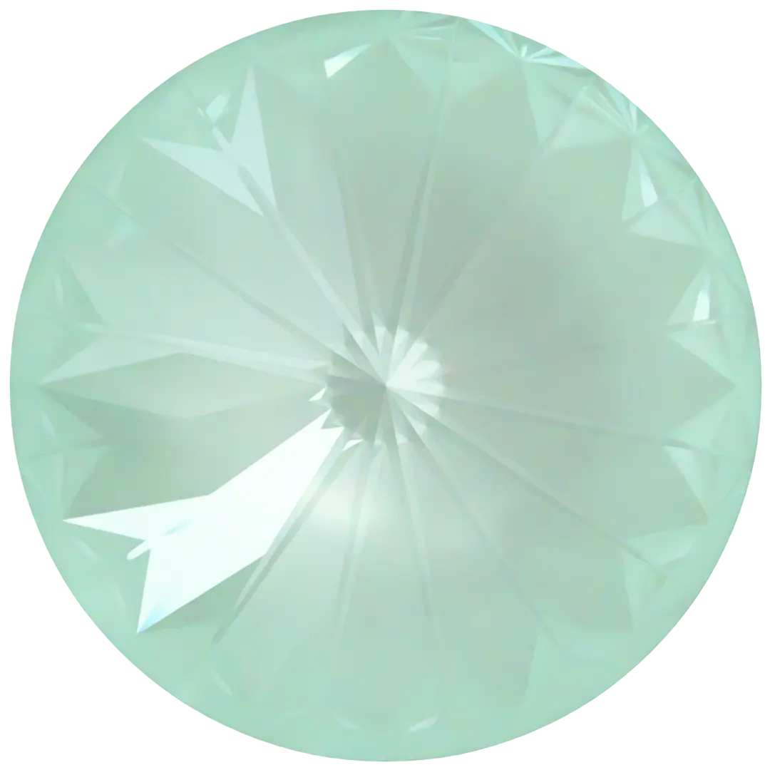 Serinity Chatons Round Stones Rivoli (1122) Crystal Soft Mint Ignite - Bluestreak Crystals