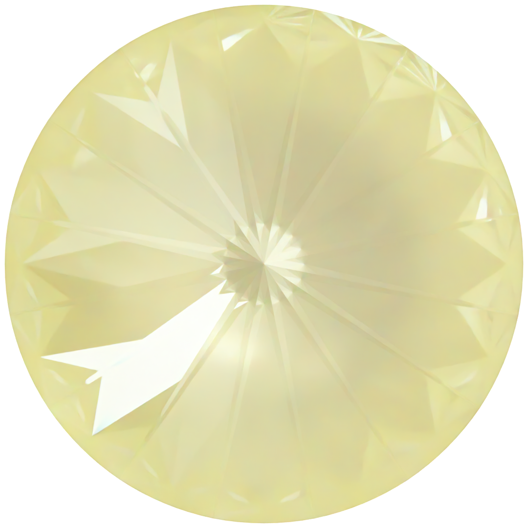 Serinity Chatons Round Stones Rivoli (1122) Crystal Soft Yellow Ignite - Bluestreak Crystals