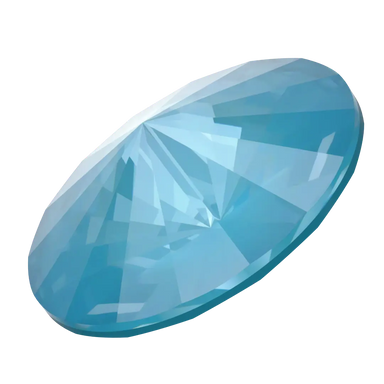 Serinity Chatons Round Stones Rivoli (1122) Crystal Teal Ignite UNFOILED - Bluestreak Crystals
