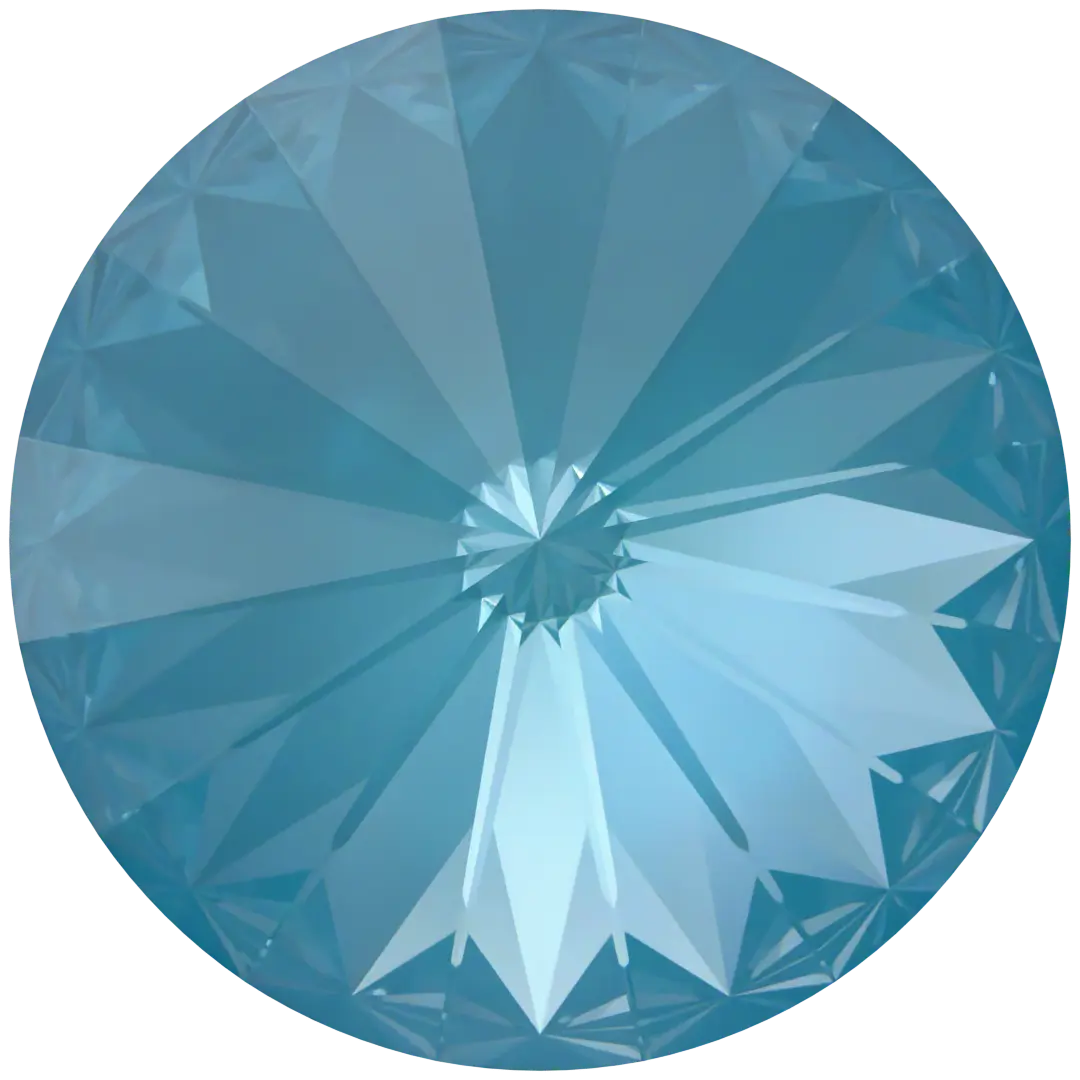 Serinity Chatons Round Stones Rivoli (1122) Crystal Teal Ignite UNFOILED - Bluestreak Crystals