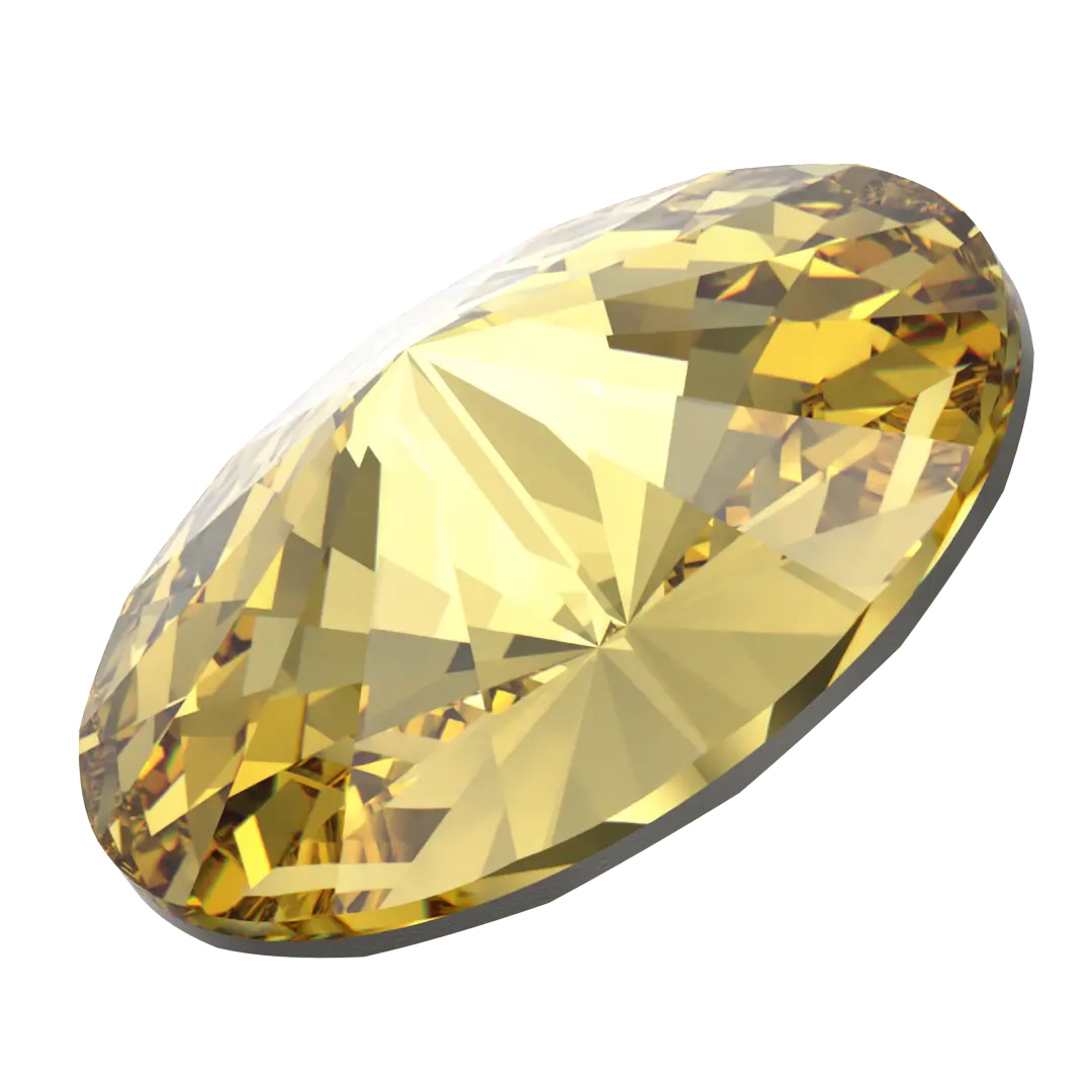 Serinity Chatons Round Stones Rivoli (1122) Dark Jonquil - Bluestreak Crystals