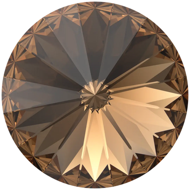 Serinity Chatons Round Stones Rivoli (1122) Light Smoked Topaz - Bluestreak Crystals