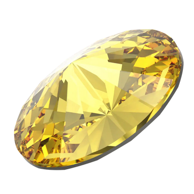 Swarovski Chatons Round Stones Rivoli (1122) Light Topaz - Bluestreak Crystals