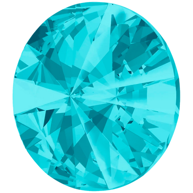 Swarovski Chatons Round Stones Rivoli (1122) Light Turquoise - Bluestreak Crystals