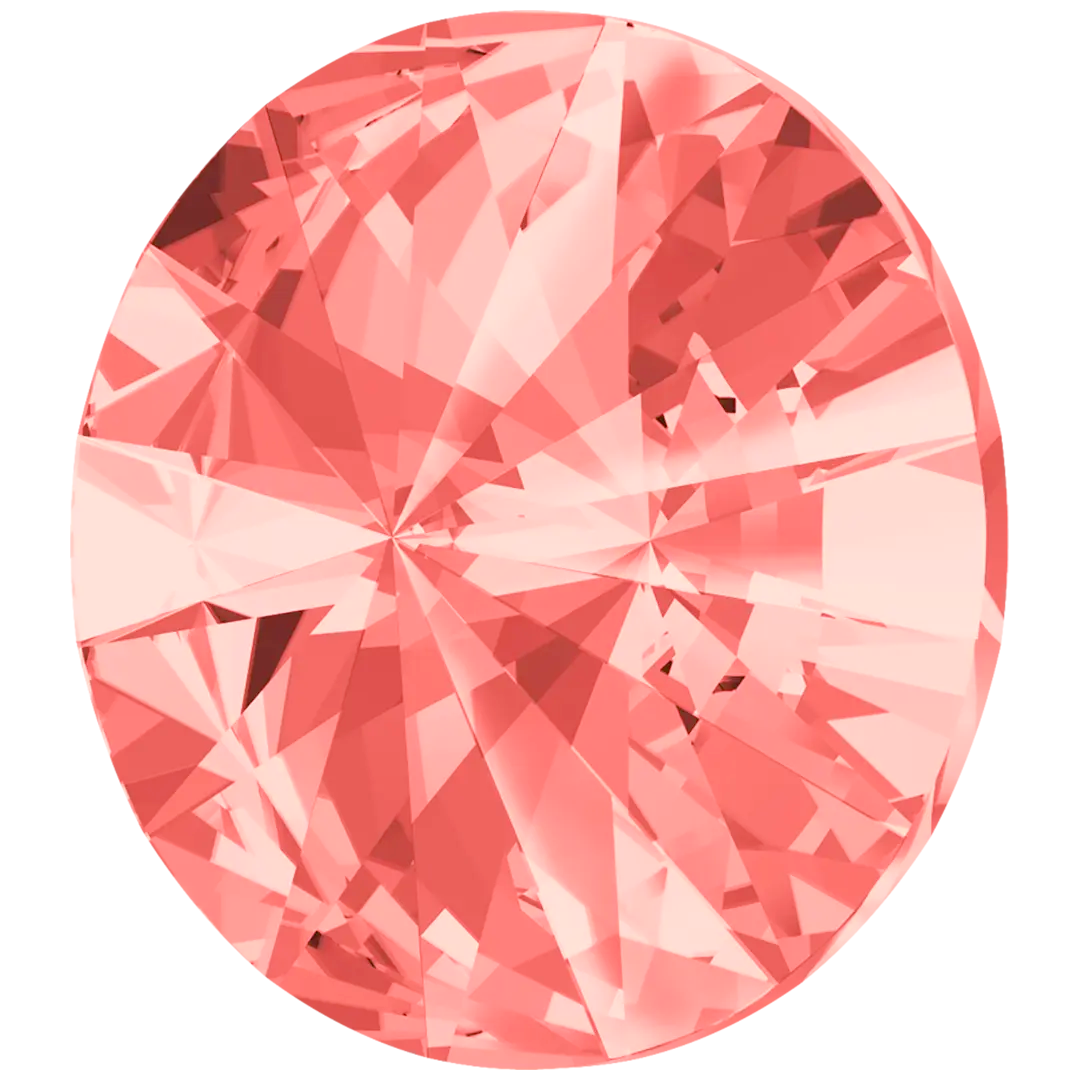Serinity Chatons Round Stones Rivoli (1122) Rose Peach - Bluestreak Crystals