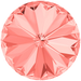 Serinity Chatons Round Stones Rivoli (1122) Rose Peach - Bluestreak Crystals