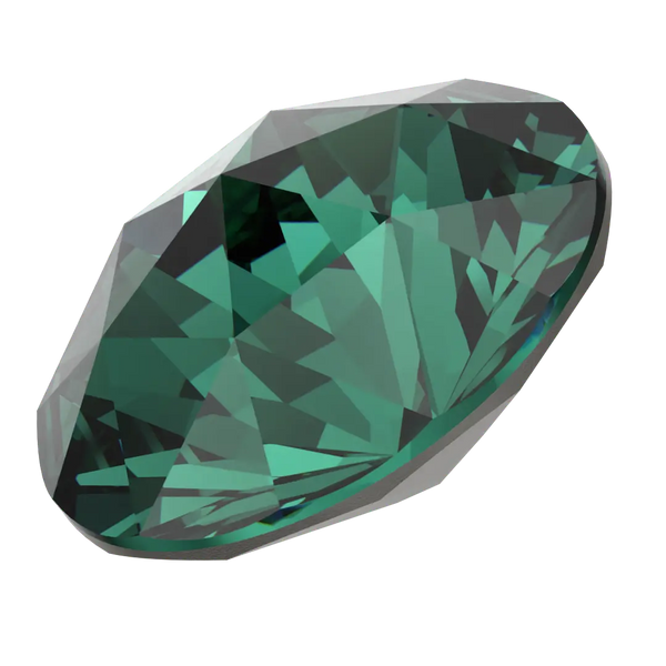 Serinity Chatons Round Stones Rose Cut (1401) Emerald - Bluestreak Crystals