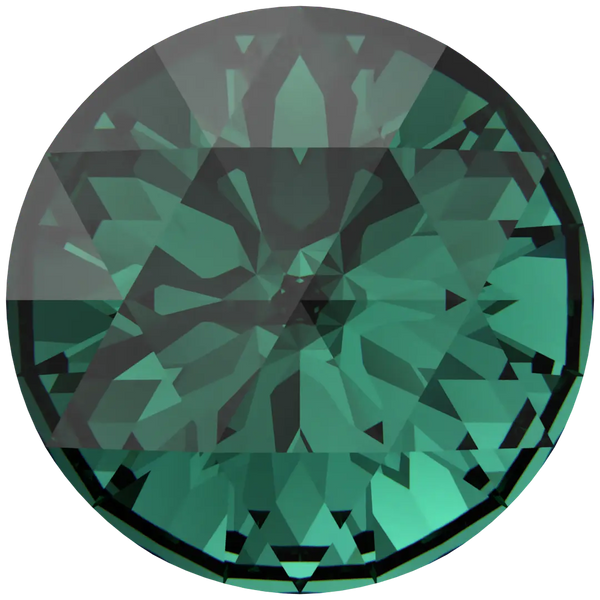 Serinity Chatons Round Stones Rose Cut (1401) Emerald - Bluestreak Crystals