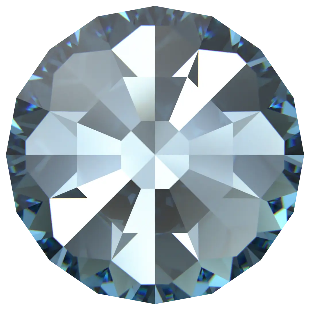 Serinity Chatons Round Stones Small (1100) Aquamarine - Bluestreak Crystals