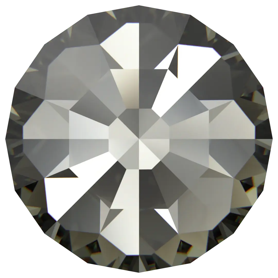 Serinity Chatons Round Stones Small (1100) Black Diamond - Bluestreak Crystals