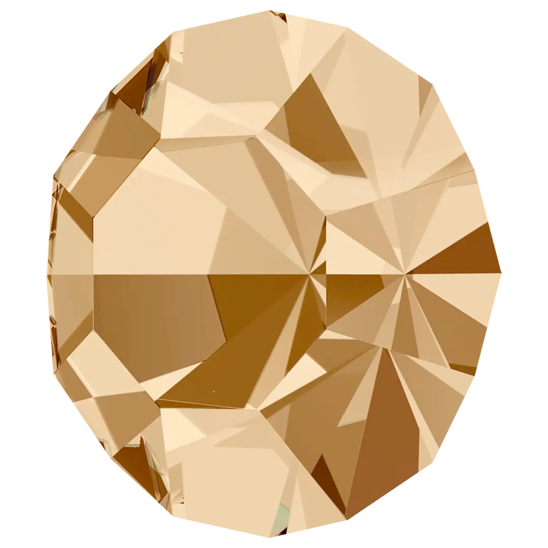 Swarovski Chatons Round Stones Xero (1100) Pointed Back Chatons Crystal Golden Shadow - Bluestreak Crystals