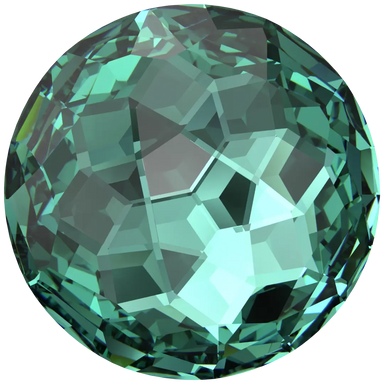 Serinity Chatons Round Stones Thin (1383) Caribbean Green - Bluestreak Crystals