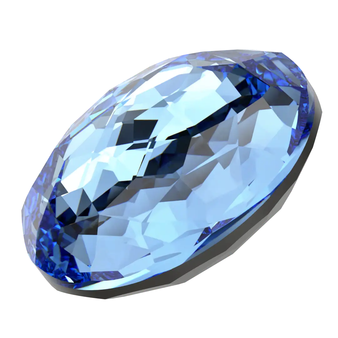 Serinity Chatons Round Stones Thin (1383) Cool Blue - Bluestreak Crystals