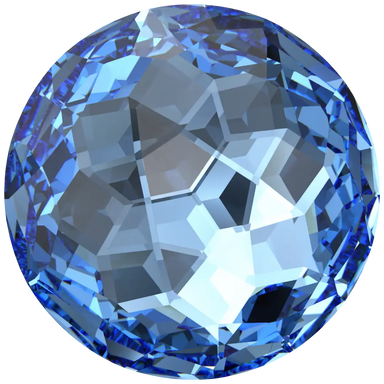 Serinity Chatons Round Stones Thin (1383) Cool Blue - Bluestreak Crystals