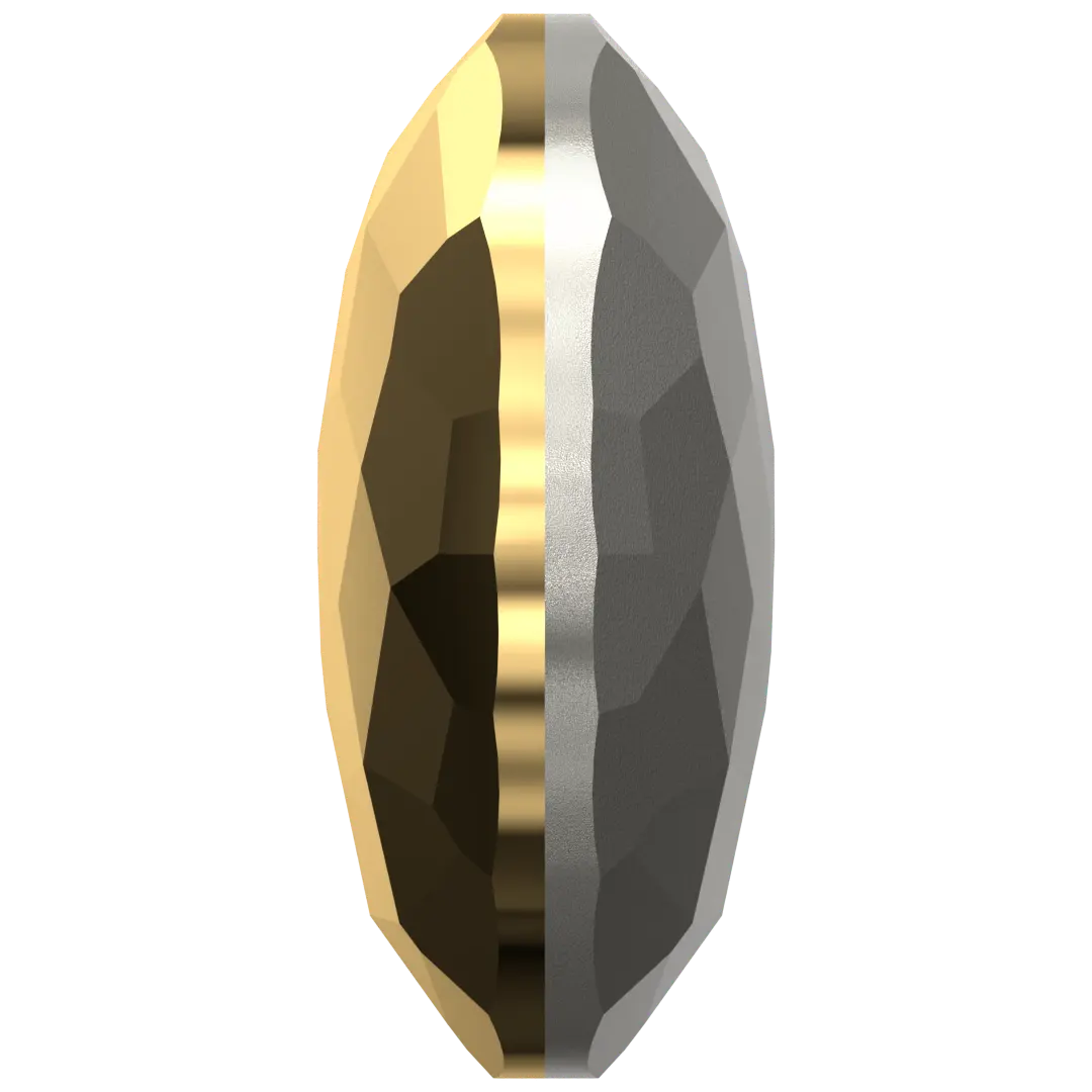 Serinity Chatons Round Stones Thin (1383) Crystal Aurum - Bluestreak Crystals