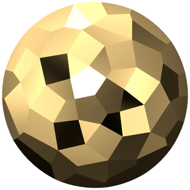 Serinity Chatons Round Stones Thin (1383) Crystal Aurum - Bluestreak Crystals