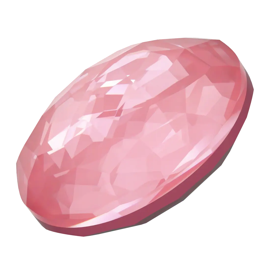 Serinity Chatons Round Stones Thin (1383) Crystal Dahlia Ignite UNFOILED - Bluestreak Crystals