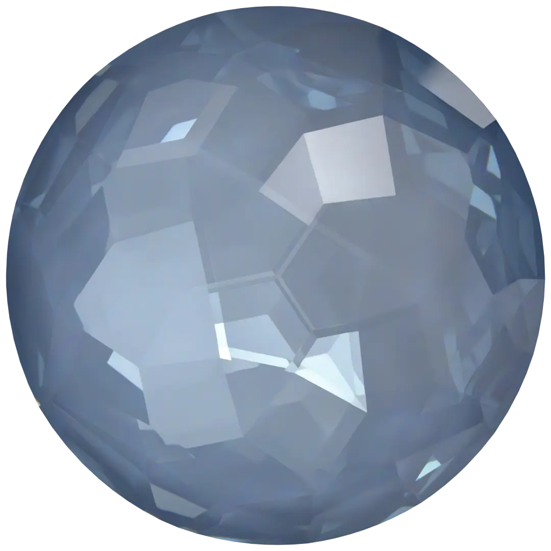 Serinity Chatons Round Stones Thin (1383) Crystal Denim Ignite UNFOILED - Bluestreak Crystals