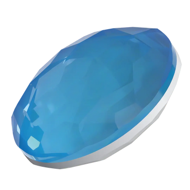 Serinity Chatons Round Stones Thin (1383) Crystal Electric Blue Ignite UNFOILED - Bluestreak Crystals