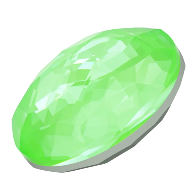 Serinity Chatons Round Stones Thin (1383) Crystal Electric Green Ignite UNFOILED - Bluestreak Crystals
