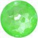 Serinity Chatons Round Stones Thin (1383) Crystal Electric Green Ignite UNFOILED - Bluestreak Crystals