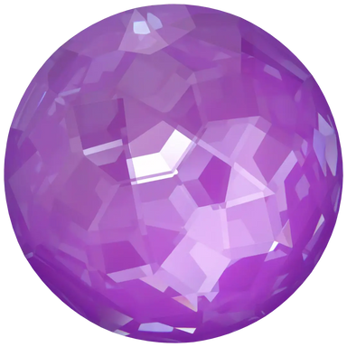 Serinity Chatons Round Stones Thin (1383) Crystal Electric Violet Ignite UNFOILED - Bluestreak Crystals