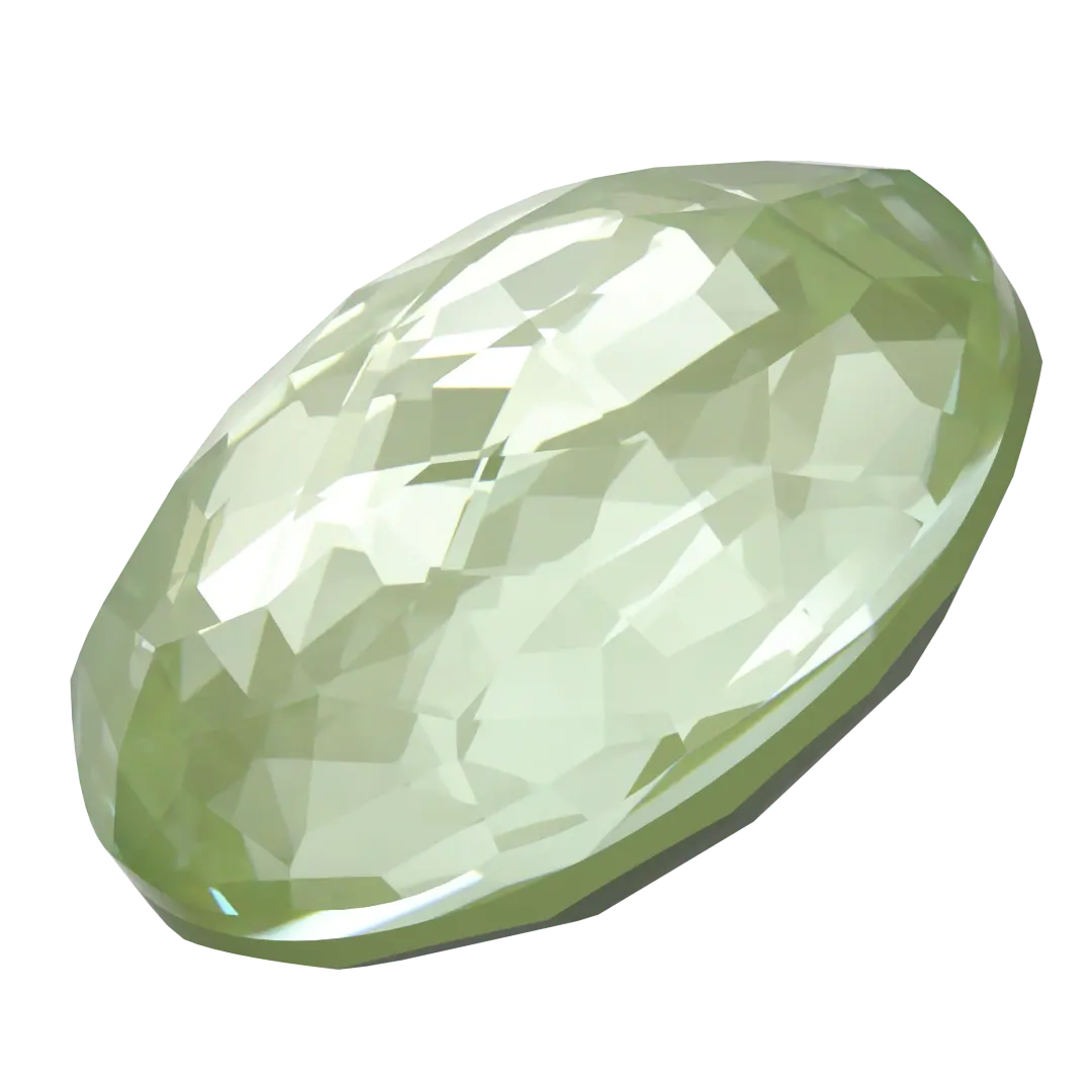 Serinity Chatons Round Stones Thin (1383) Crystal Paradise Green Lux - Bluestreak Crystals