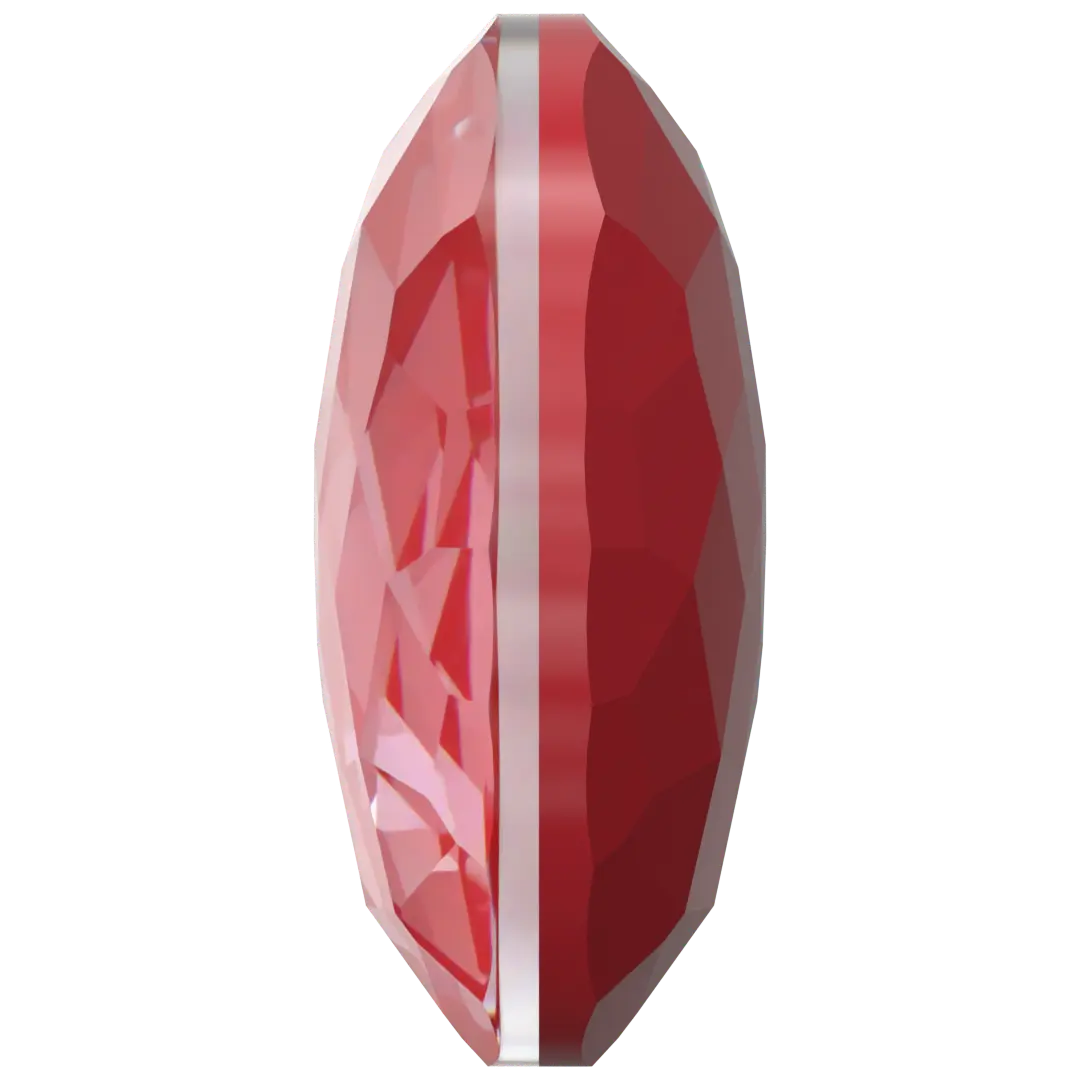 Serinity Chatons Round Stones Thin (1383) Crystal Poppy Red Ignite UNFOILED - Bluestreak Crystals