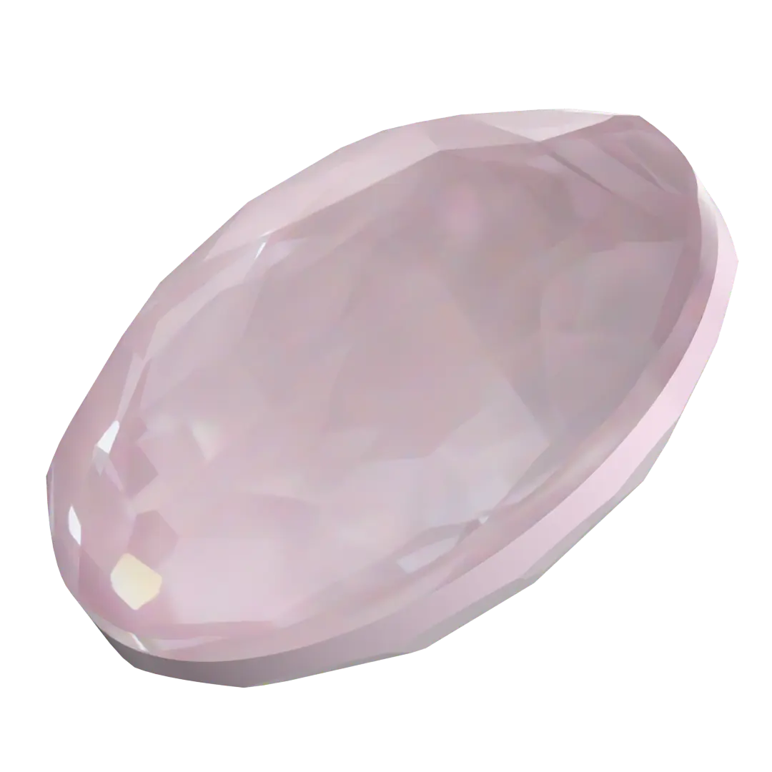 Serinity Chatons Round Stones Thin (1383) Crystal Soft Rose Ignite - Bluestreak Crystals