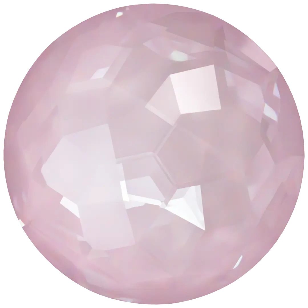 Serinity Chatons Round Stones Thin (1383) Crystal Soft Rose Ignite - Bluestreak Crystals