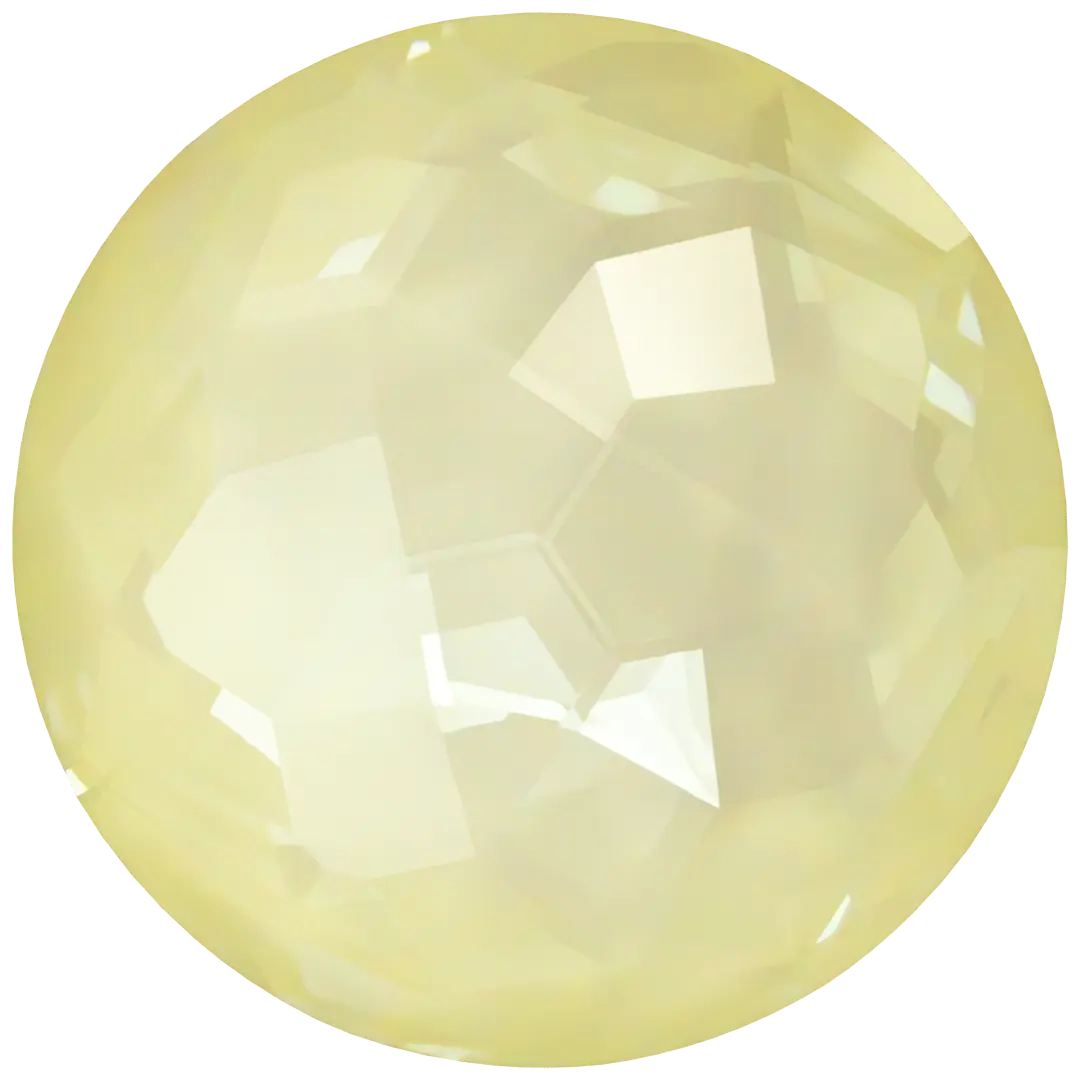 Serinity Chatons Round Stones Thin (1383) Crystal Soft Yellow Ignite - Bluestreak Crystals
