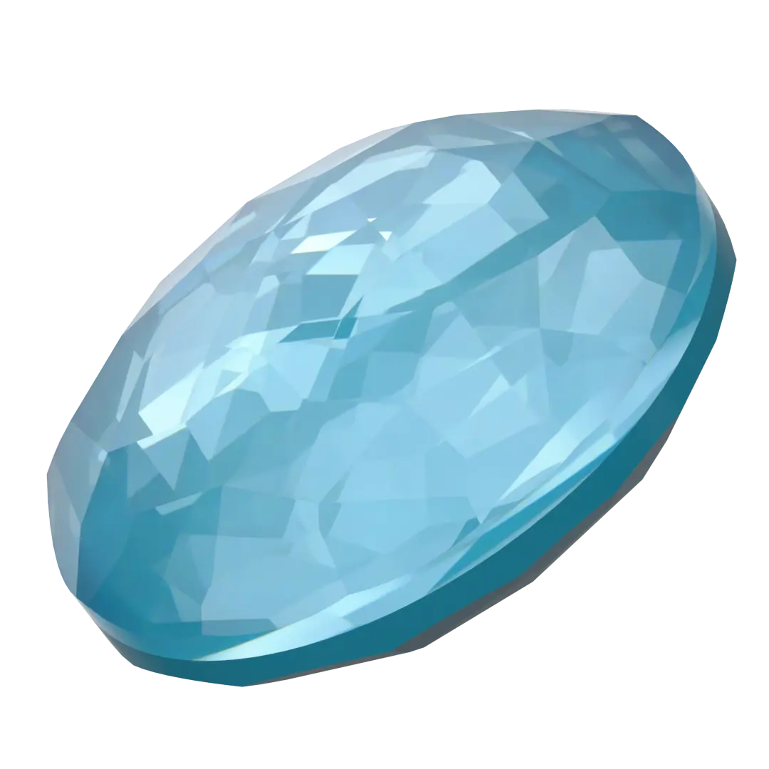 Serinity Chatons Round Stones Thin (1383) Crystal Teal Ignite UNFOILED - Bluestreak Crystals