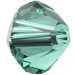 Serinity Crystal Beads Bicone (5328) Caribbean Green - Bluestreak Crystals