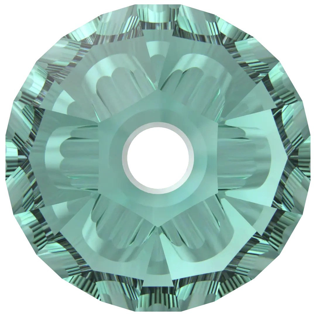 Serinity Crystal Beads Bicone (5328) Caribbean Green - Bluestreak Crystals