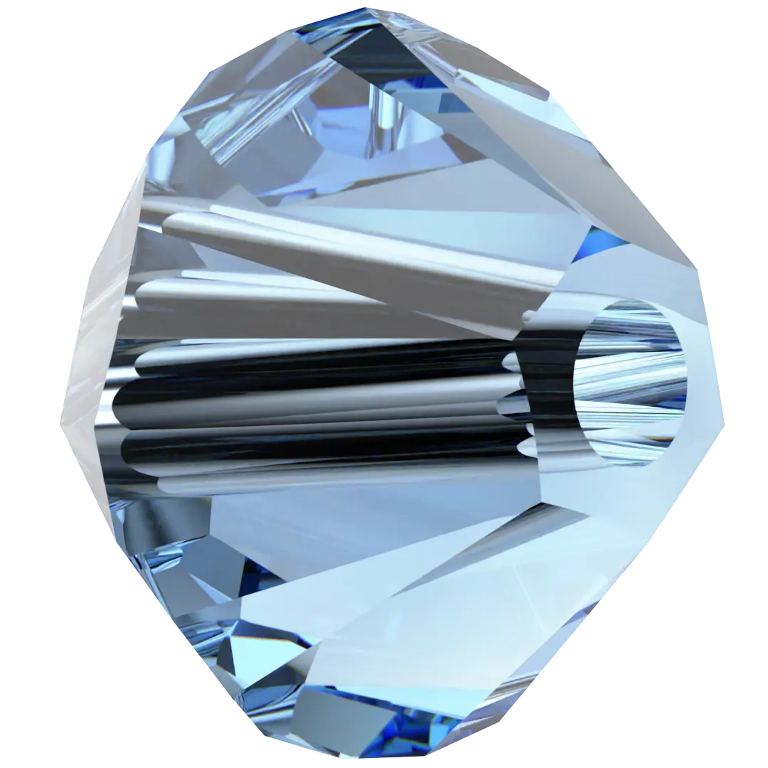 Serinity Crystal Beads Bicone (5328) Cool Blue - Bluestreak Crystals