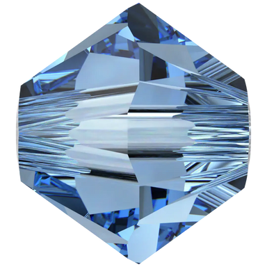 Serinity Crystal Beads Bicone (5328) Cool Blue - Bluestreak Crystals