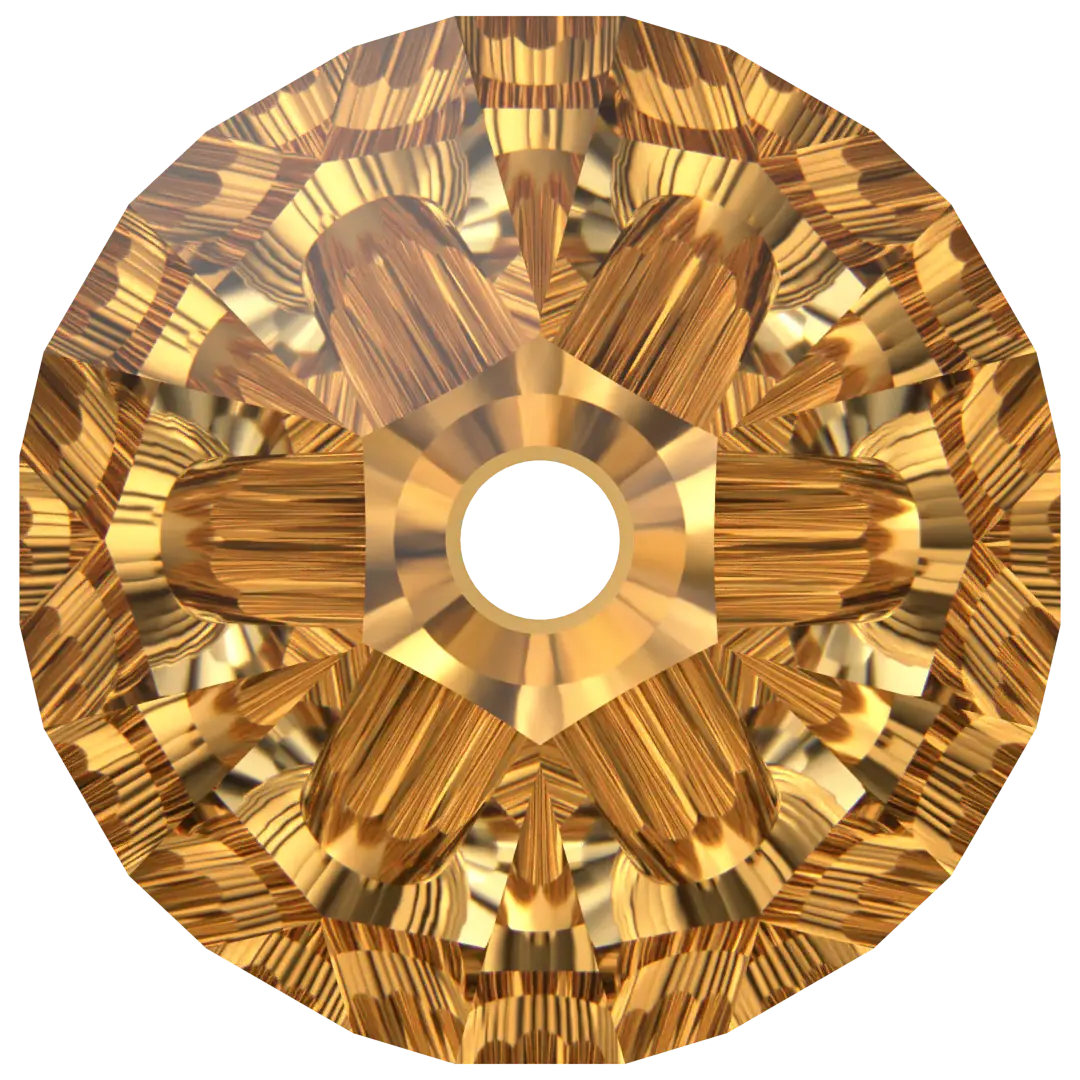 Serinity Crystal Beads Bicone (5328) Crystal Aurum X2 - Bluestreak Crystals