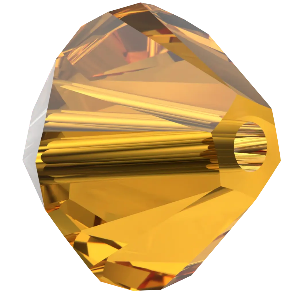 Serinity Crystal Beads Bicone (5328) Dark Orange - Bluestreak Crystals