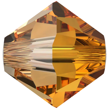 Serinity Crystal Beads Bicone (5328) Dark Orange - Bluestreak Crystals