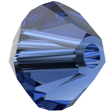Serinity Crystal Beads Bicone (5328) Dark Sapphire - Bluestreak Crystals