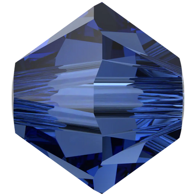 Serinity Crystal Beads Bicone (5328) Dark Sapphire - Bluestreak Crystals