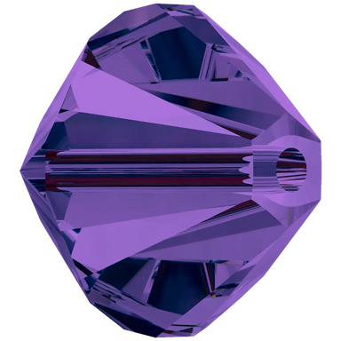 Serinity Crystal Beads Bicone (5328) Purple Velvet - Bluestreak Crystals