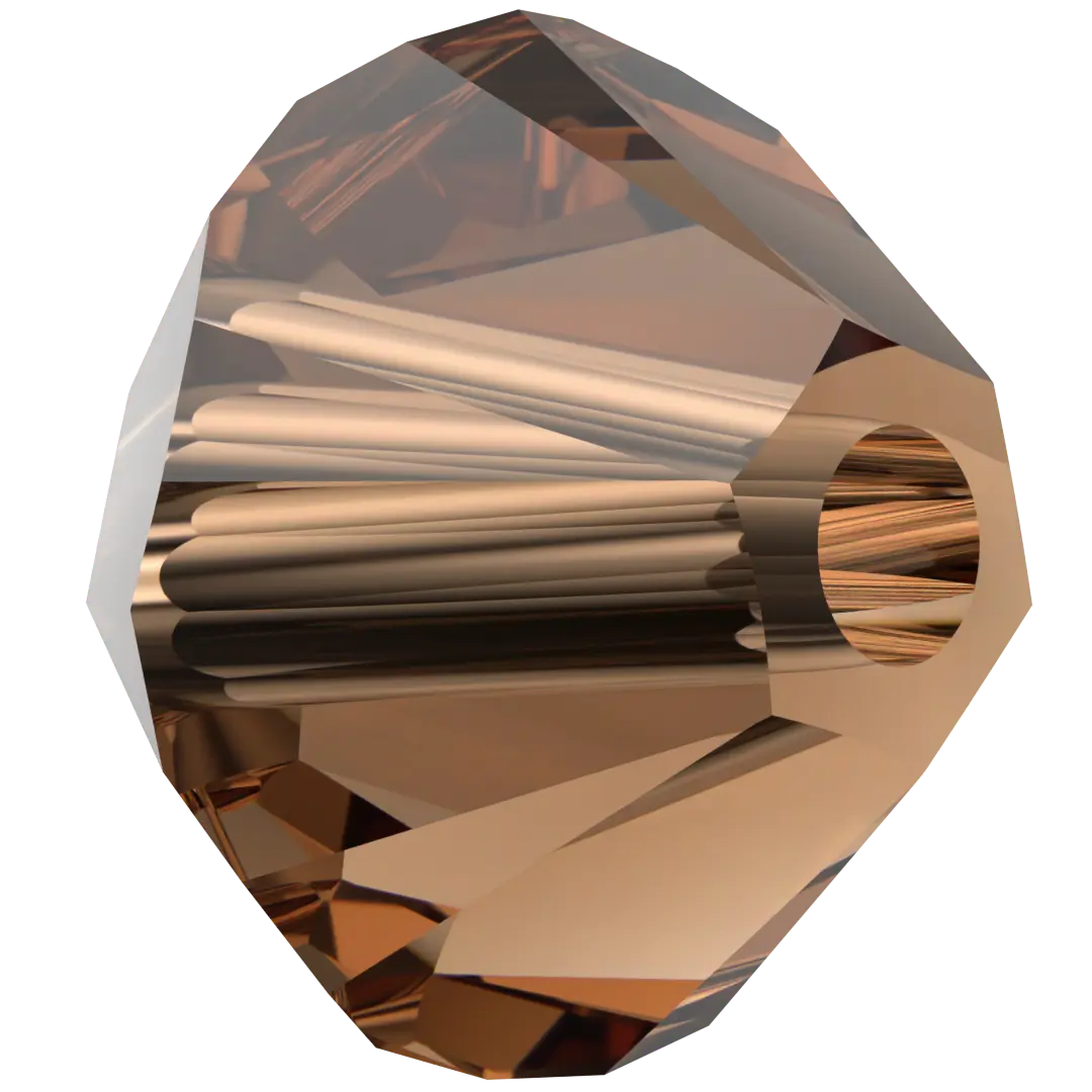 Serinity Crystal Beads Bicone (5328) Smoked Topaz - Bluestreak Crystals