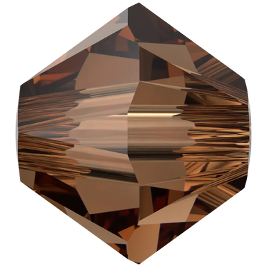 Serinity Crystal Beads Bicone (5328) Smoked Topaz - Bluestreak Crystals