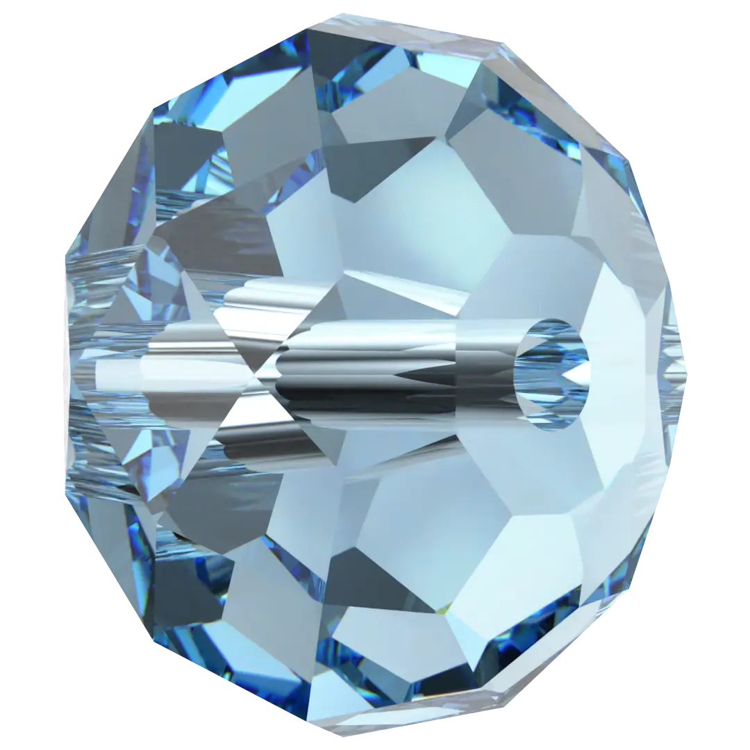 Serinity Crystal Beads Briolette (5040) Aquamarine - Bluestreak Crystals