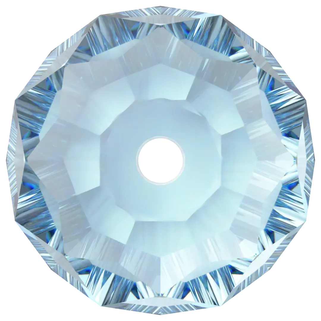 Serinity Crystal Beads Briolette (5040) Aquamarine - Bluestreak Crystals